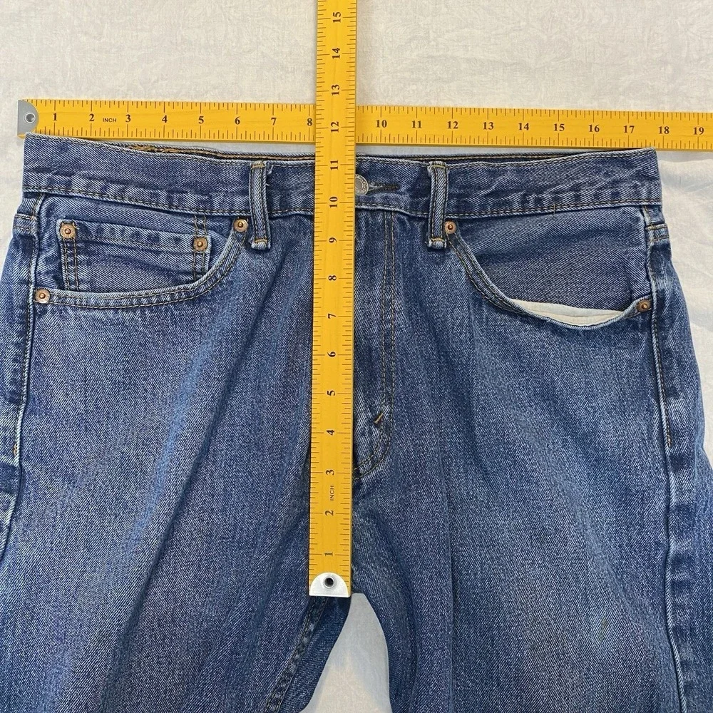 Levis 505 Jeans Mens 36x30 Blue Regular Straight Denim Classic